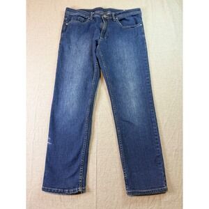 Buffalo David Bitton Jeans Jackson Straight Stretch Denim Mens 34x30 Blue Denim